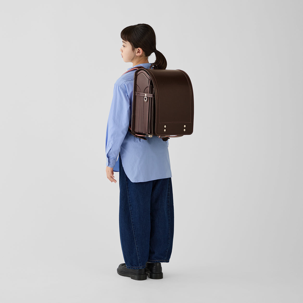 No.40 オリジナルモデル 牛革 茶×ピンク – 土屋鞄のランドセル No.40 オリジナルモデル 牛革 茶×ピンク – 土屋鞄のランドセル