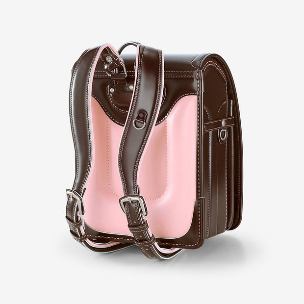 土屋鞄　ランドセル　ベーシックカラープラス クラリーノ®・エフ 茶×ピンク